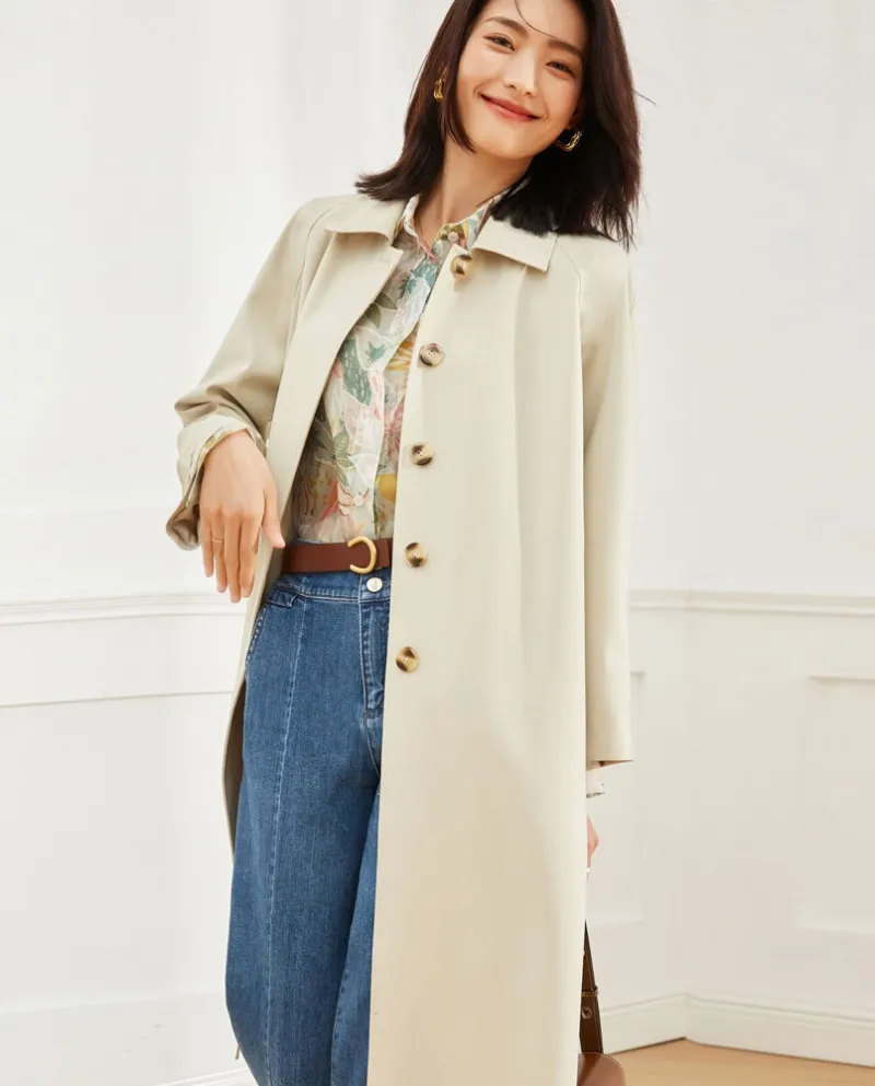 Giacca a vento per donna 23 Autunno nuovo stile Raglan allentato Giacca a vento da donna piccola alta e sottile casual di media