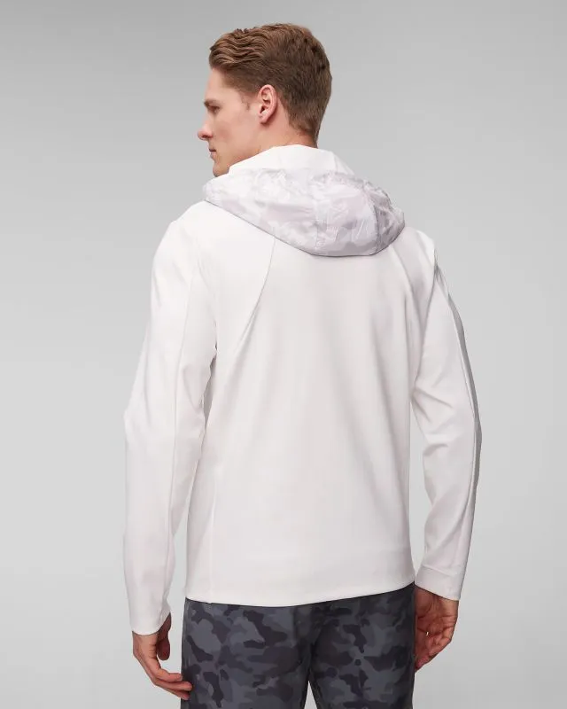 Giacca bianca da golf da uomo G/Fore Dazzel Camo Stretch Tech Interlock Performer Jkt
