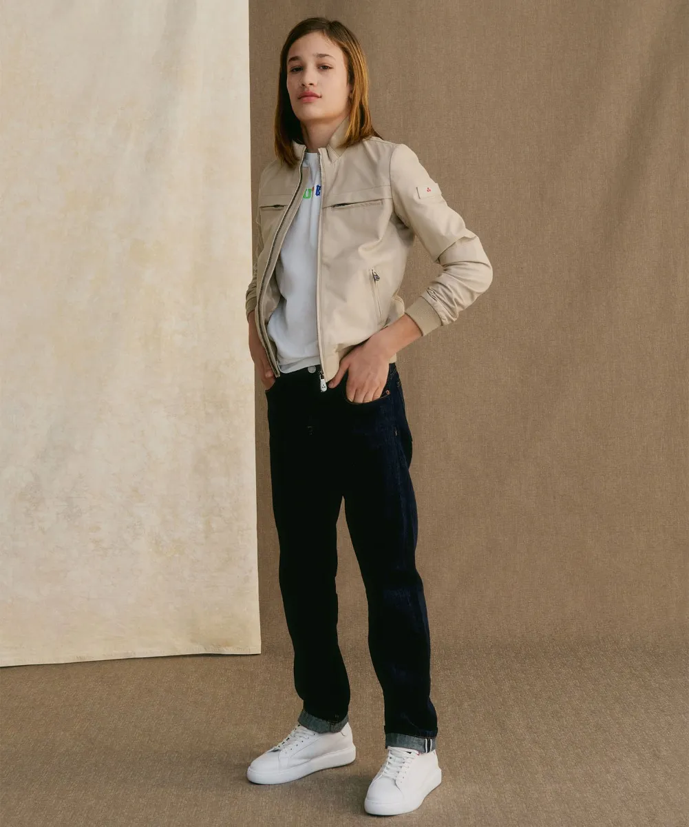 Giacca bomber in pelle