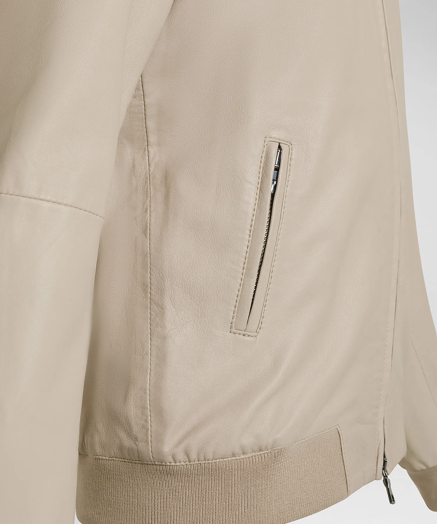 Giacca bomber in pelle