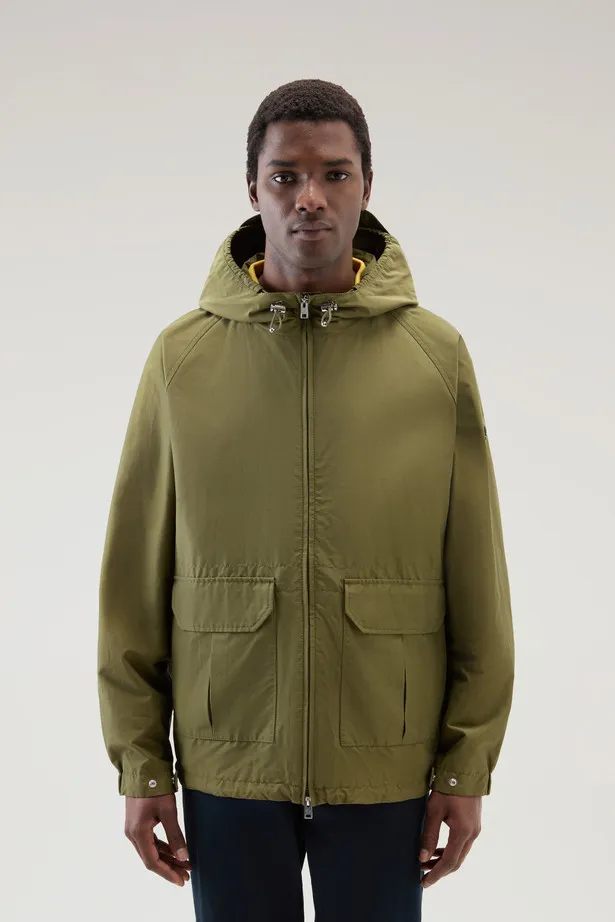 Giacca Cruiser in Ramar Cloth con cappuccio                                                                                     