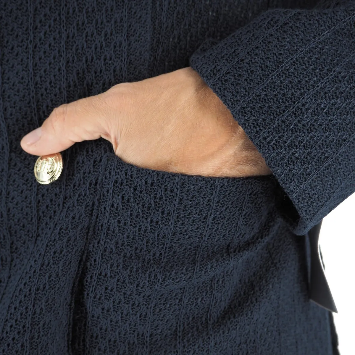 Giacca Doppiopetto In Maglia