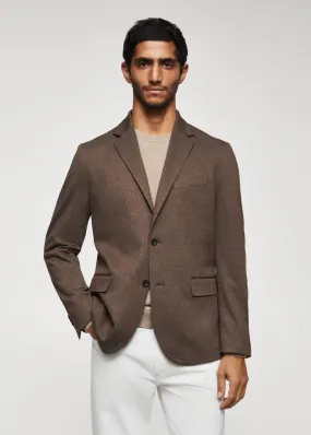 Giacca slim-fit spigata