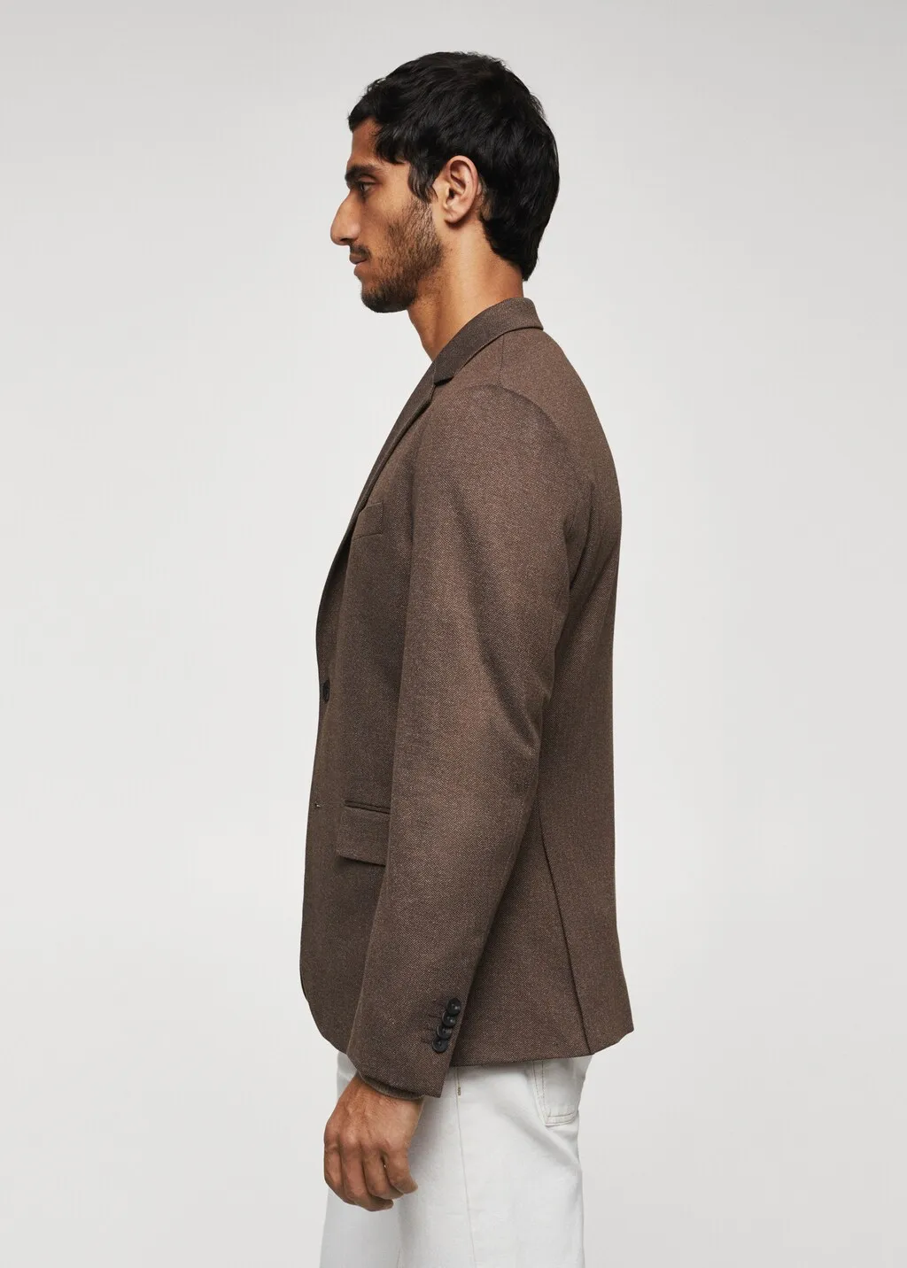 Giacca slim-fit spigata