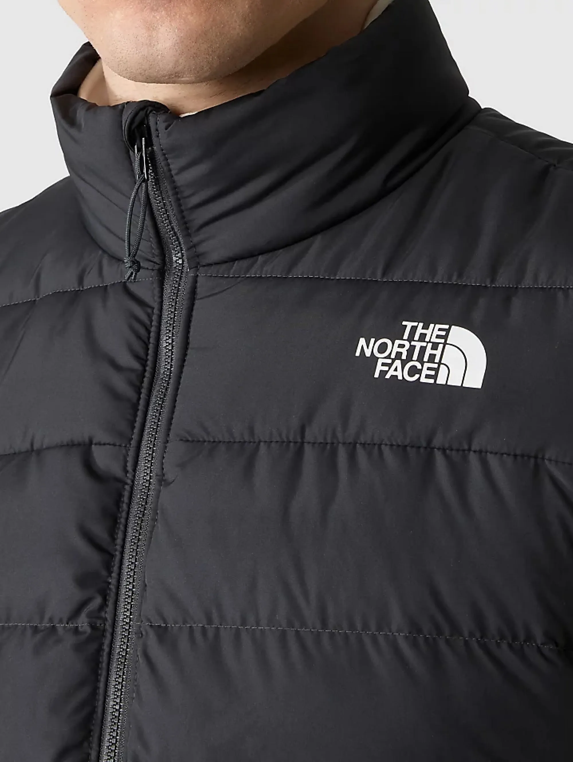 Gilet con Cappuccio in Piuma Aconcagua Nero