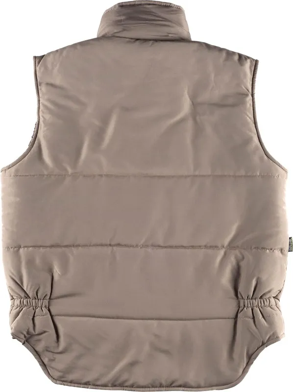 Gilet imbottito e multitasche, con giacca a vento in maniche beige