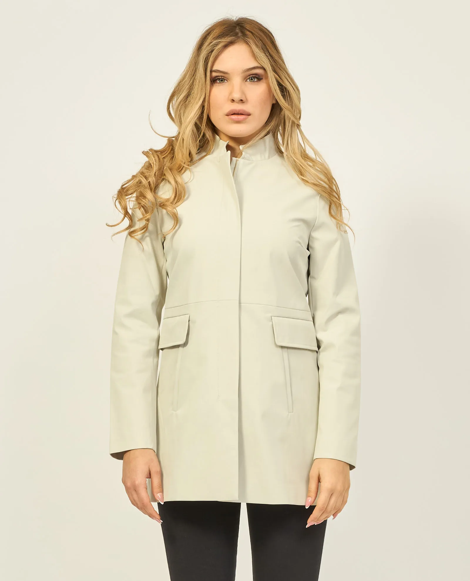 Giubbotto lungo Yes Zee con chiusura fullzip