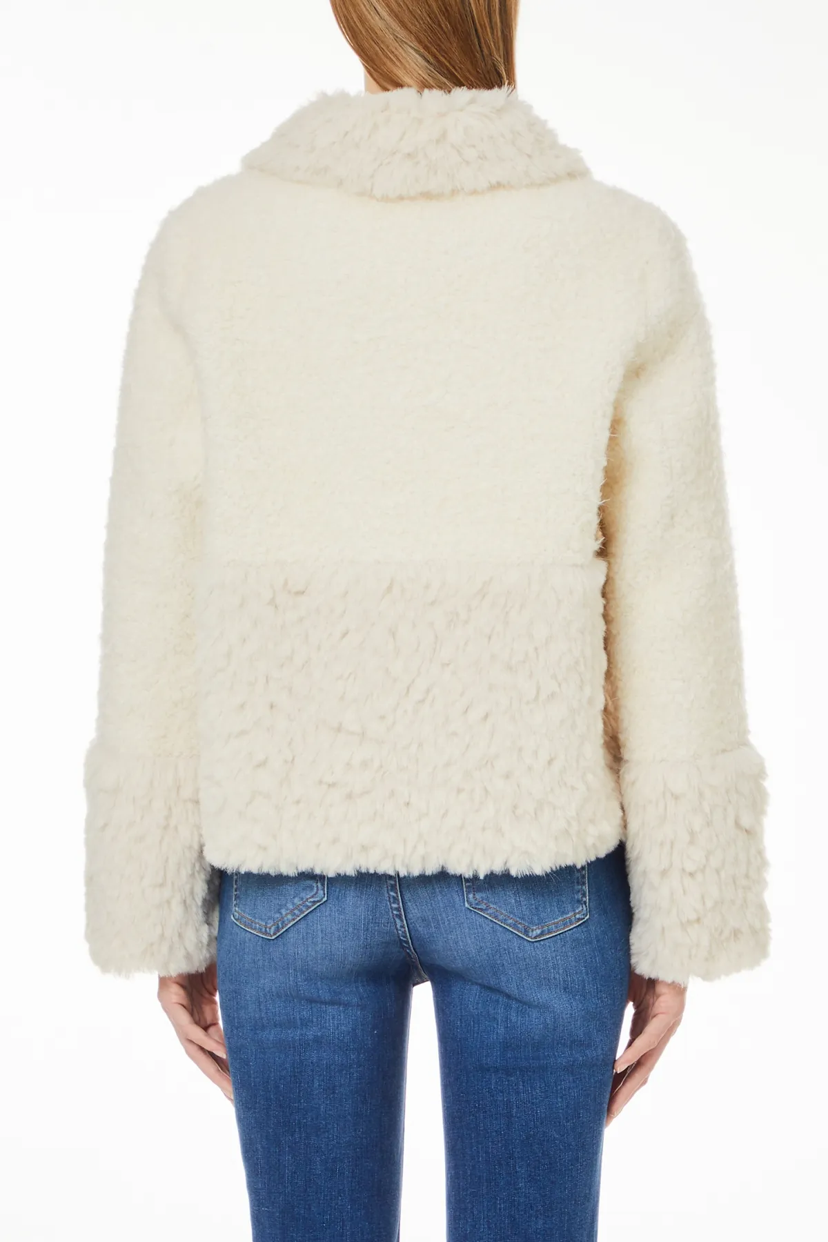 Giubbotto Wooled Fur Bianco Lana Liu Jo