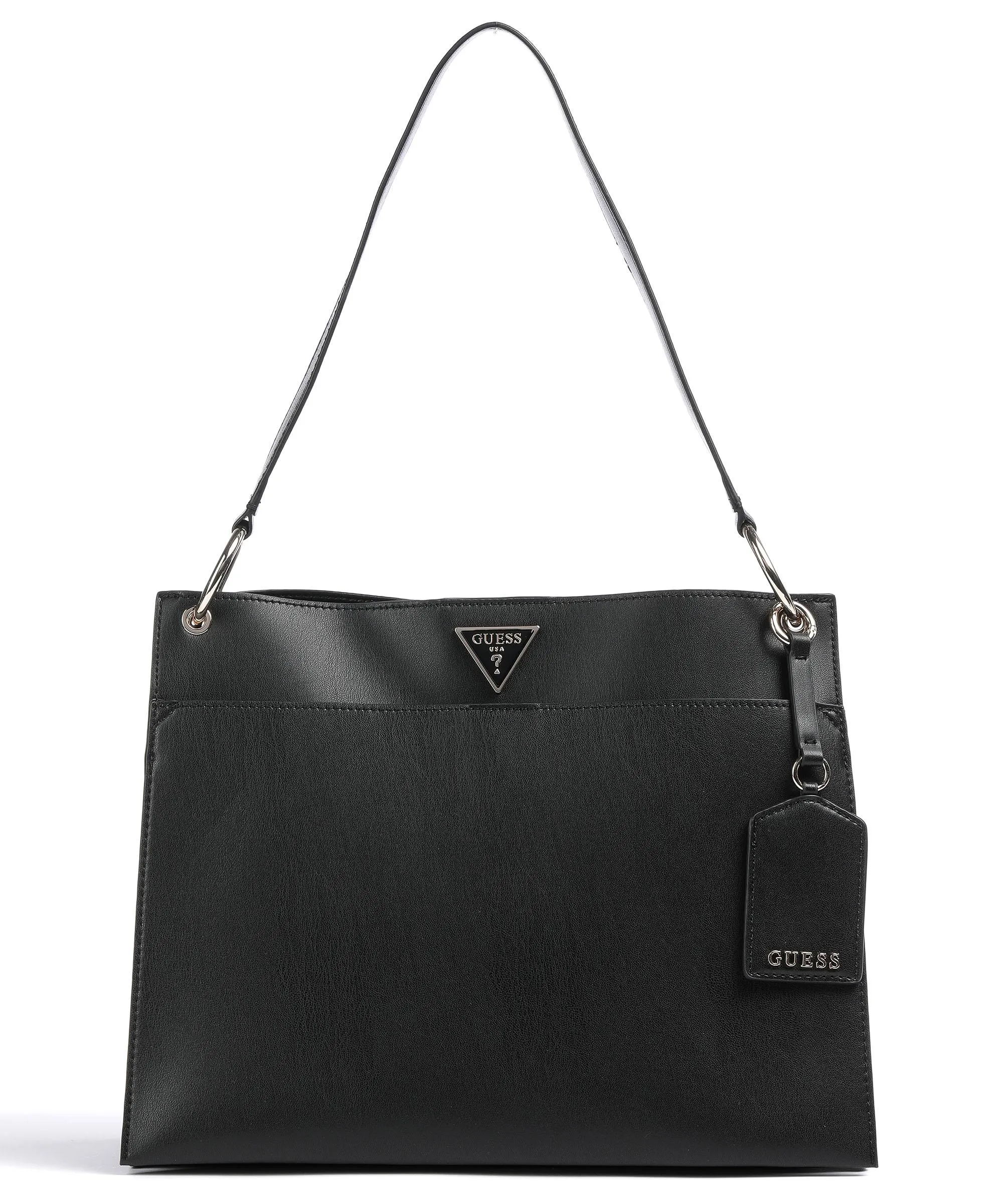  Guess Basilea Borsa shopper pelle sintetica nero  