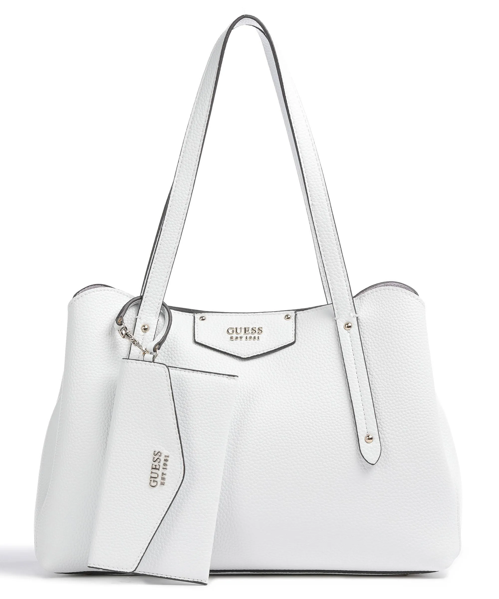  Guess Brenton Eco Borsa shopper pelle sintetica bianco  