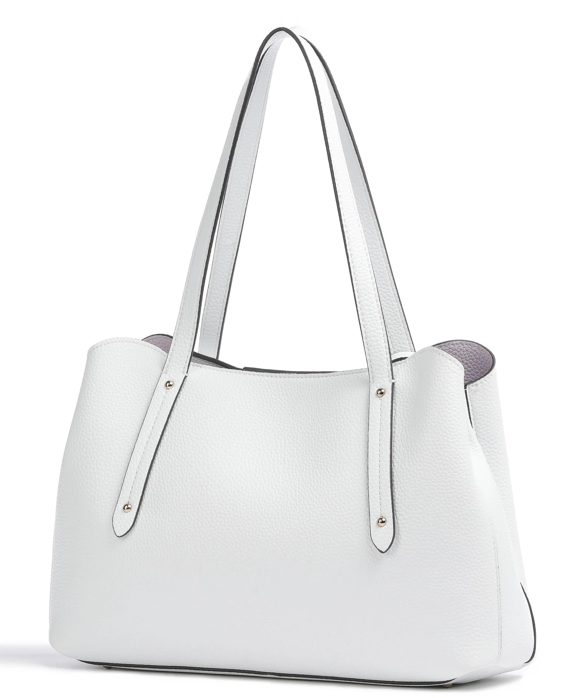  Guess Brenton Eco Borsa shopper pelle sintetica bianco  