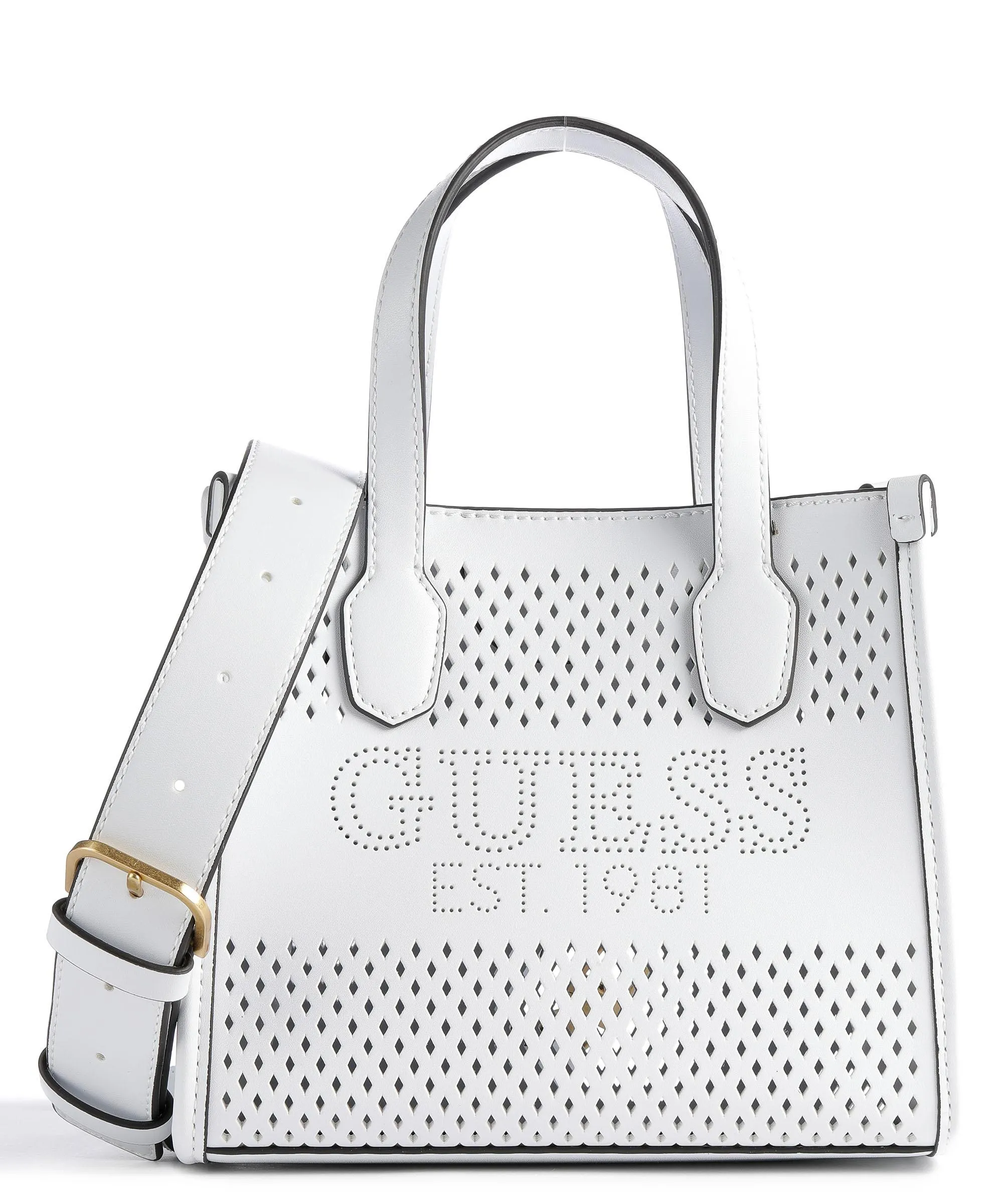  Guess Katey Borsa a mano pelle sintetica bianco  