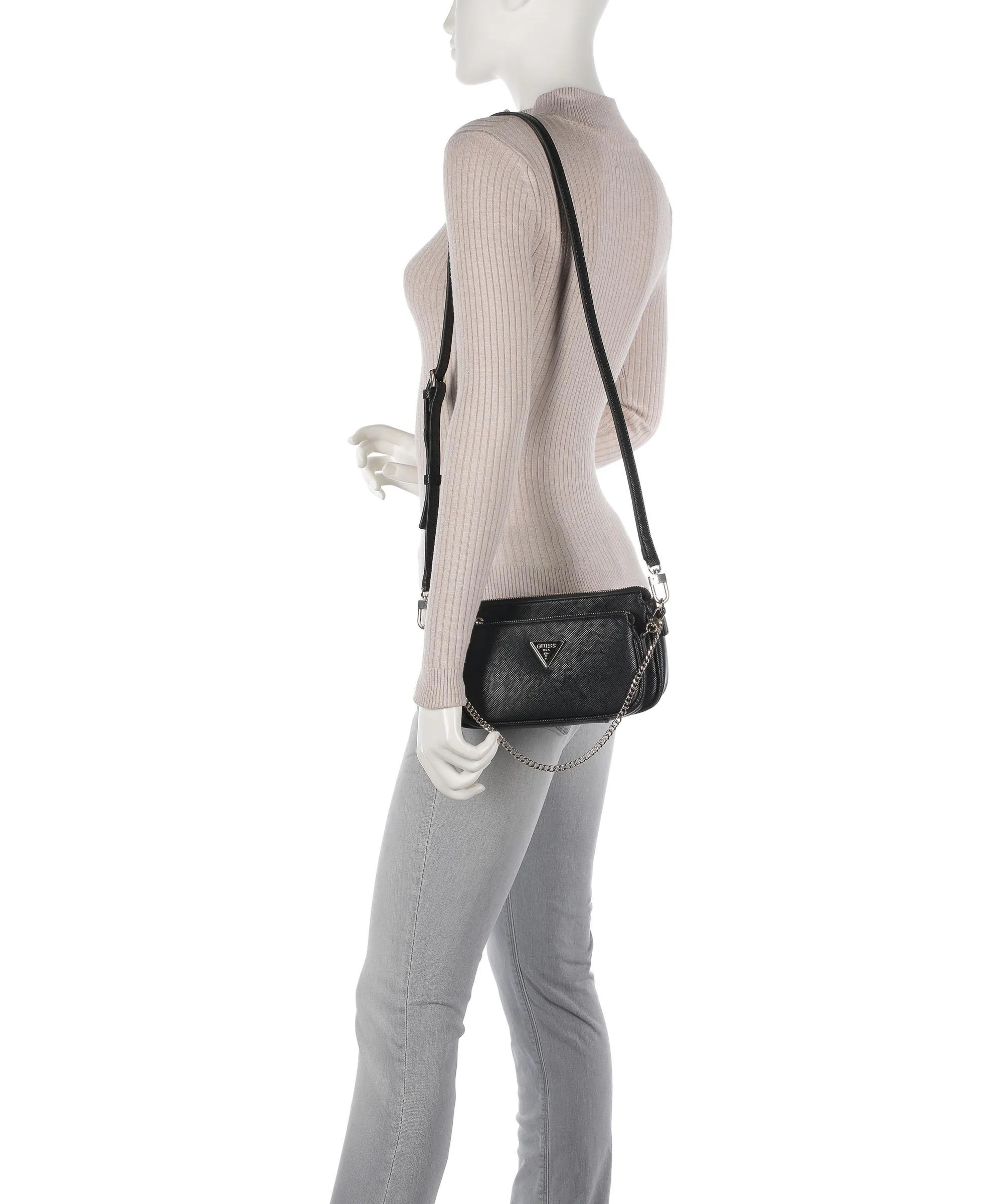  Guess Noelle Borsa a spalla pelle sintetica nero  