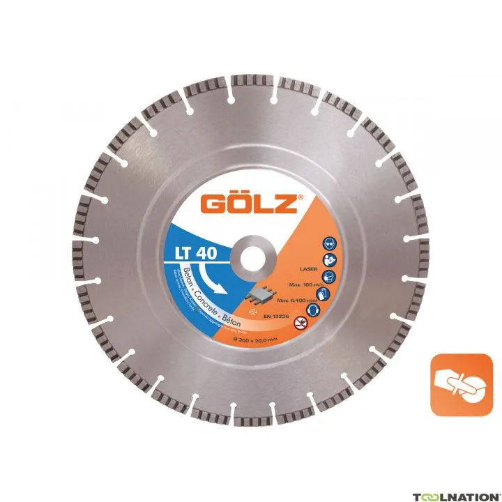 Gölz LT40400 LT40 Lama diamantata Concrete Premium 400 x 20,0 mm