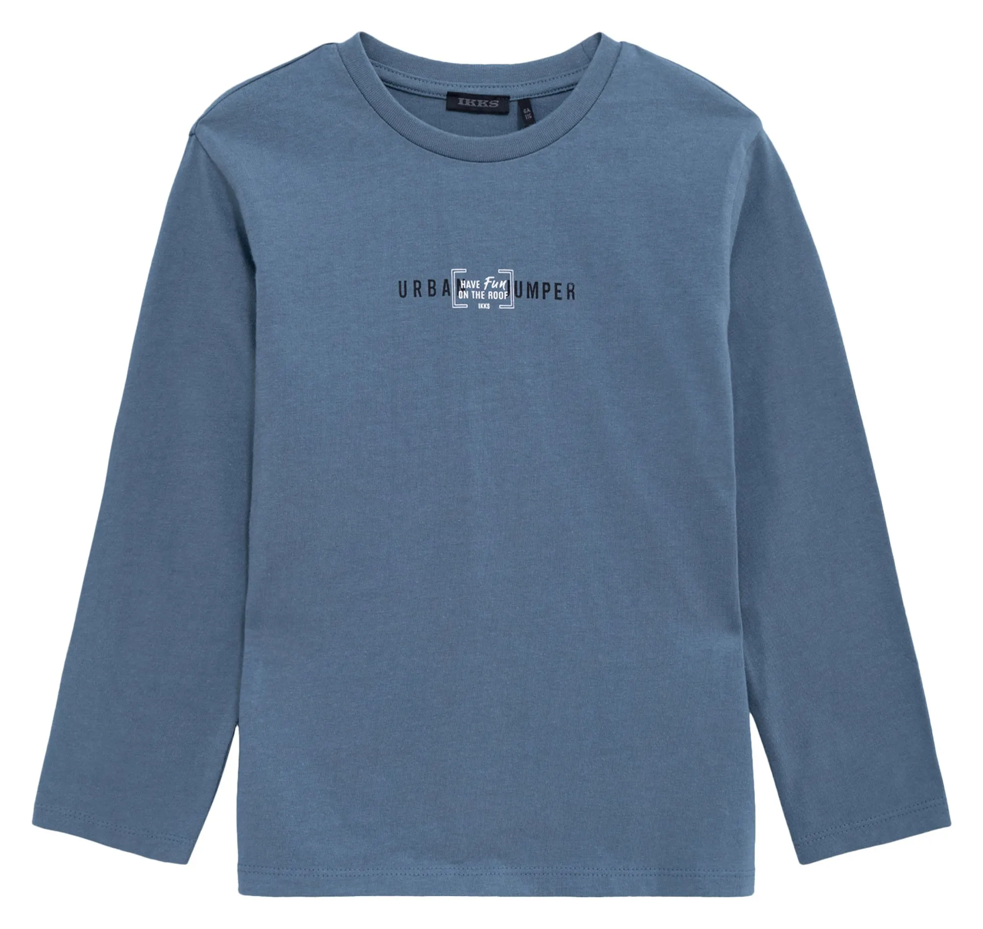  IKKS JUNIOR   Abito corto collo classico con bottoni in cotone | Blu