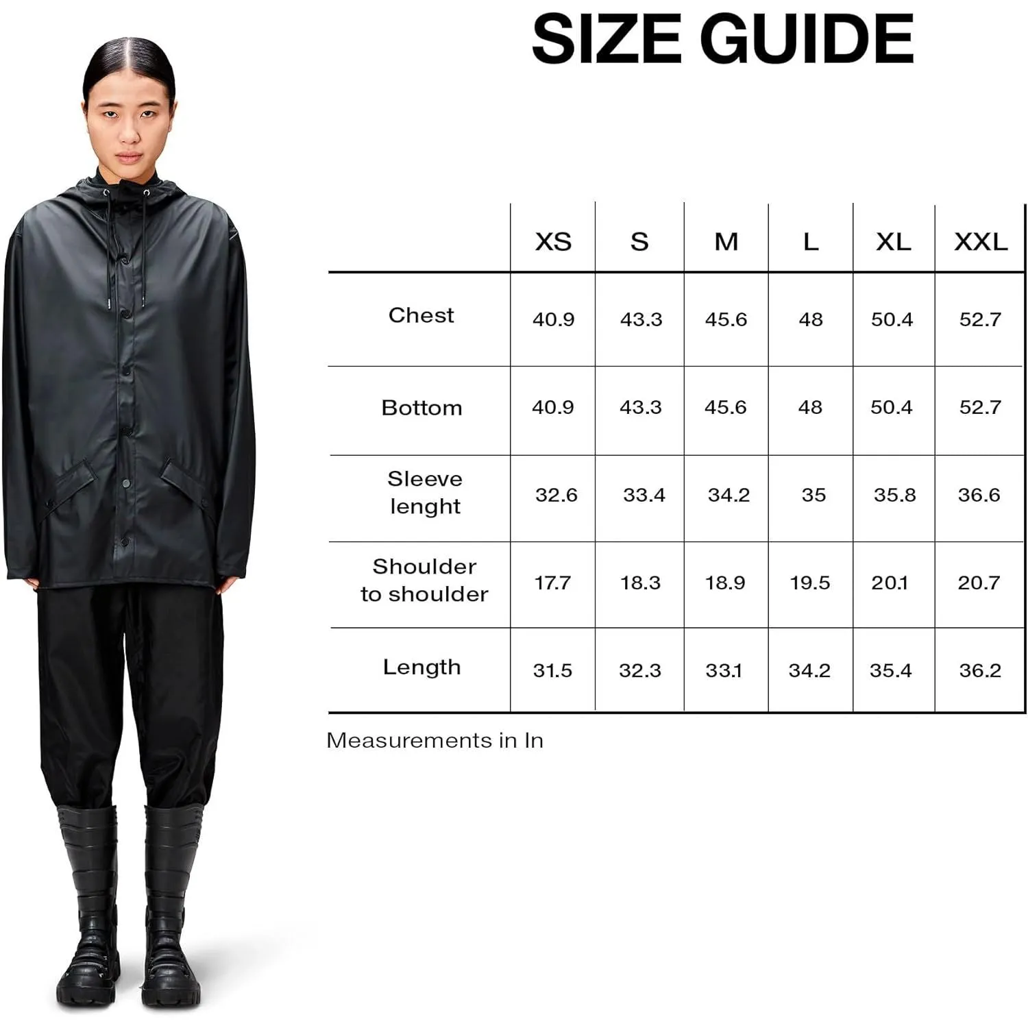 Impermeabile RAINS Unisex Nero