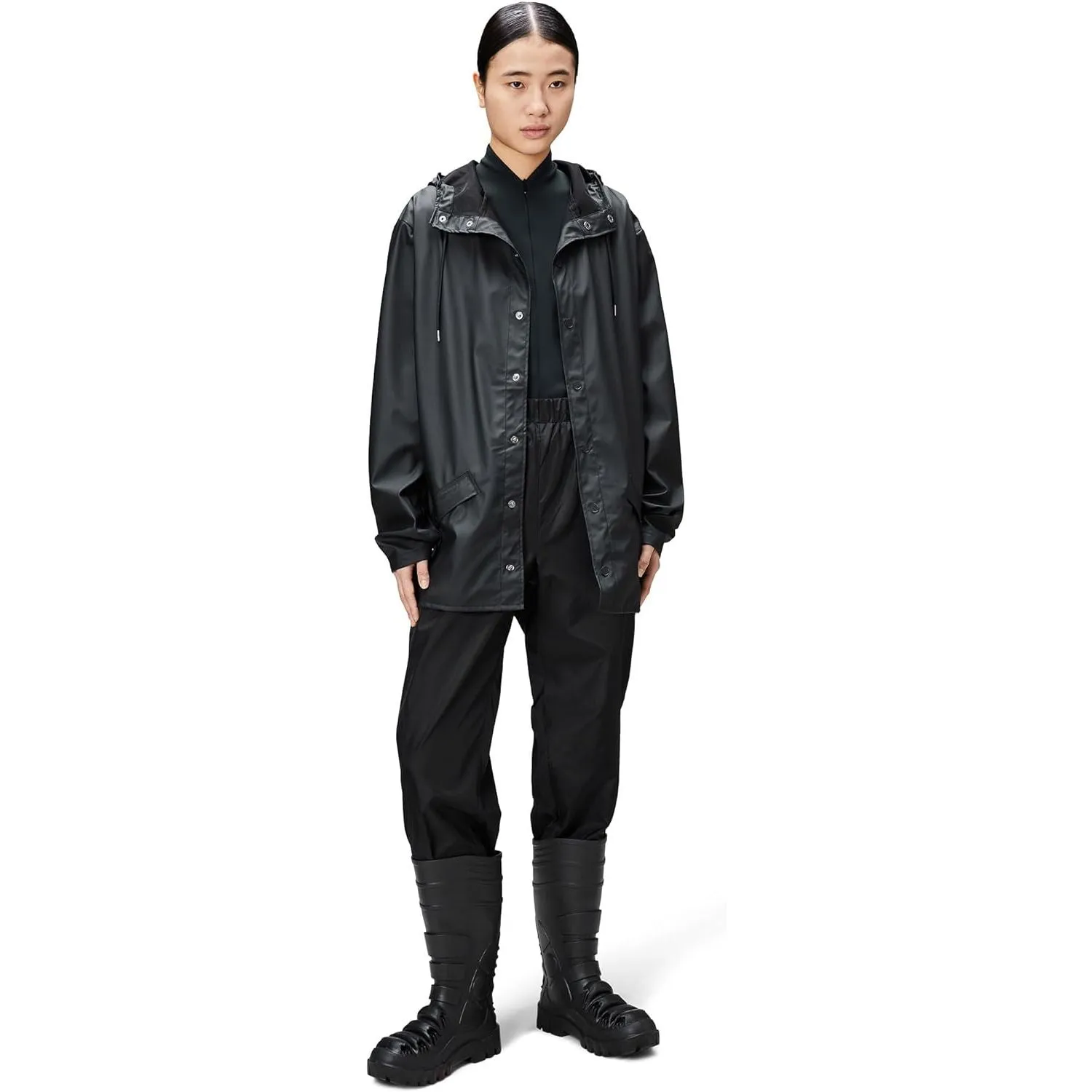 Impermeabile RAINS Unisex Nero