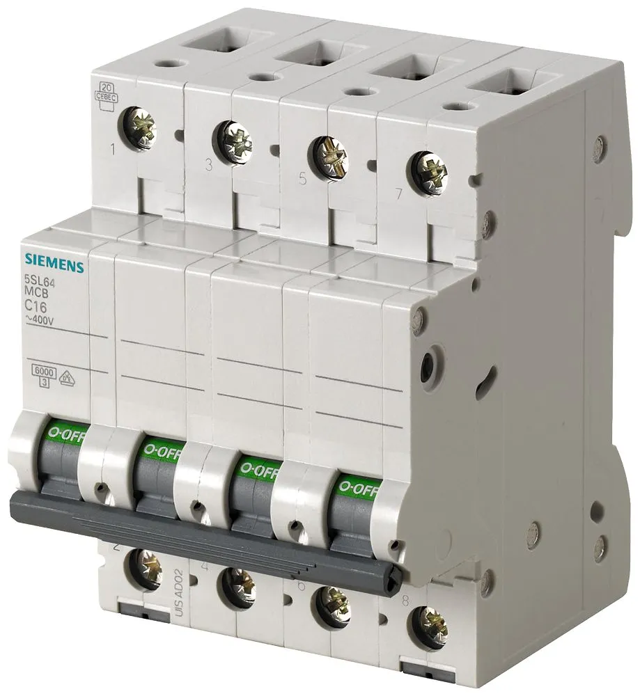Interruttore magnetotermico Siemens 3+N 40A, Tipo C