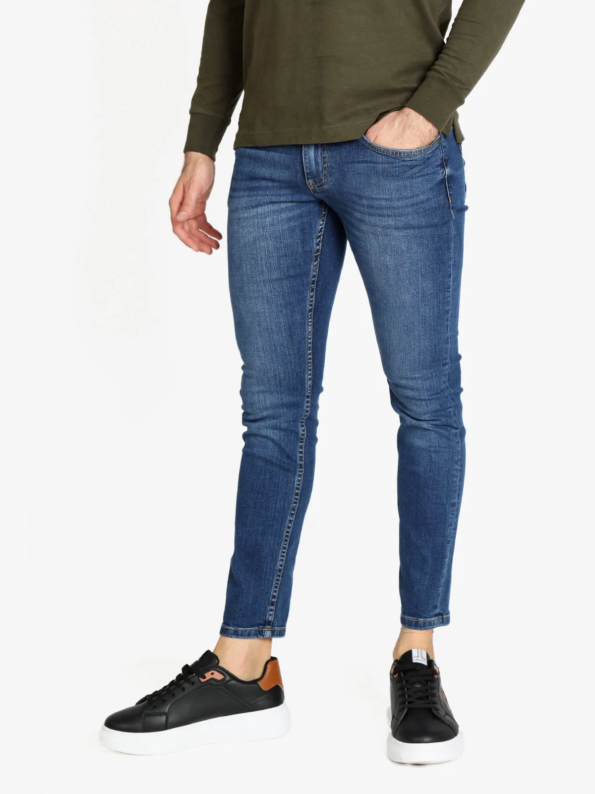 Johnny Looper Jean coupe slim pour homme