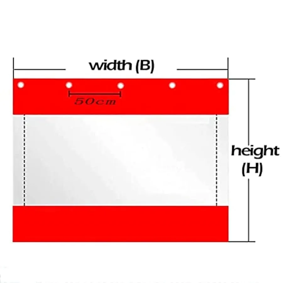 KFGDFD Trasparente per Esterni Pannello in Tela Cerata Impermeabile Resistente in PVC, Tenda Divisoria Resistente alle Intemperi