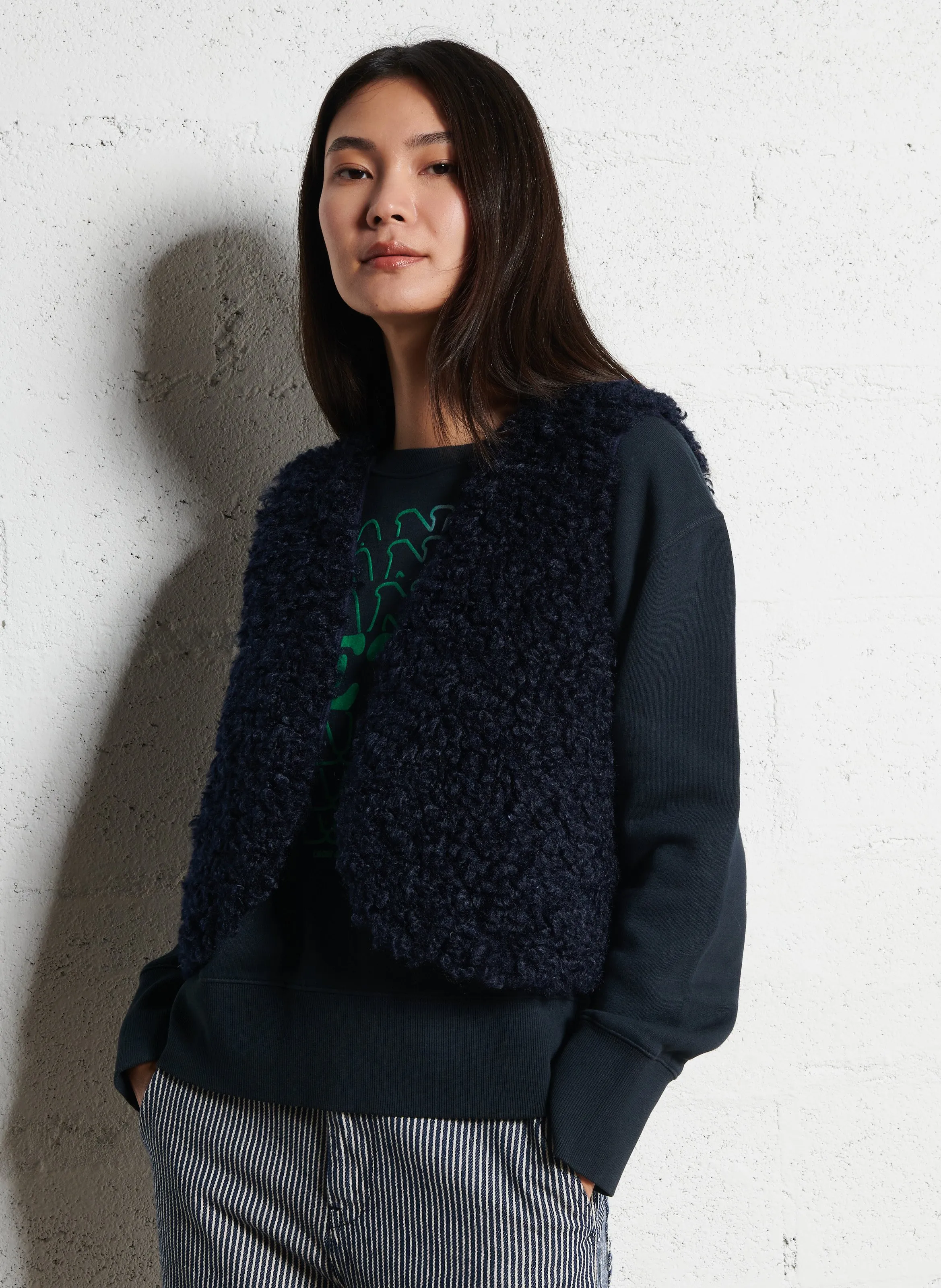  LAB DIP   BAILY POODLE - Giacca in pelliccia sintetica | Blu