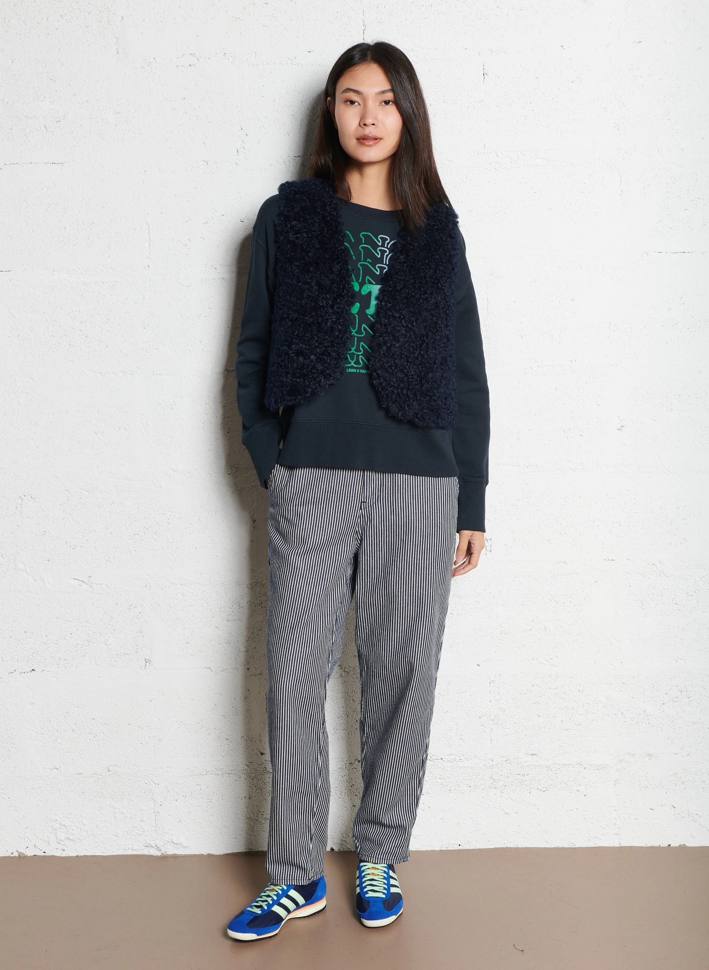  LAB DIP   BAILY POODLE - Giacca in pelliccia sintetica | Blu