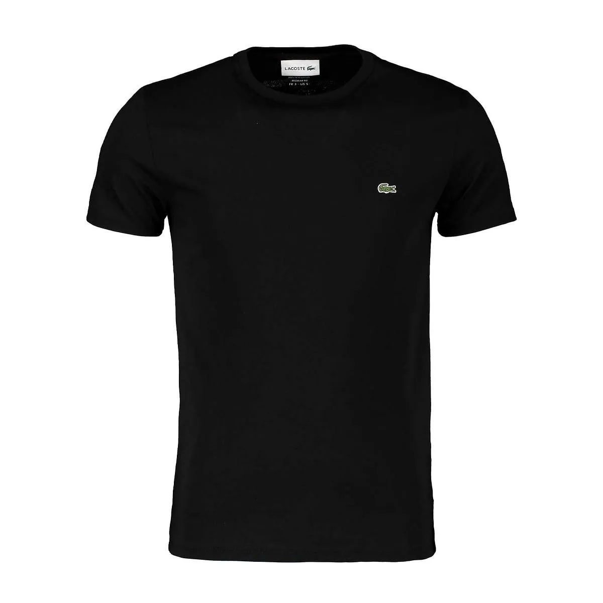      LACOSTE T-SHIRT LOGO IN COTONE PIMA NERO  