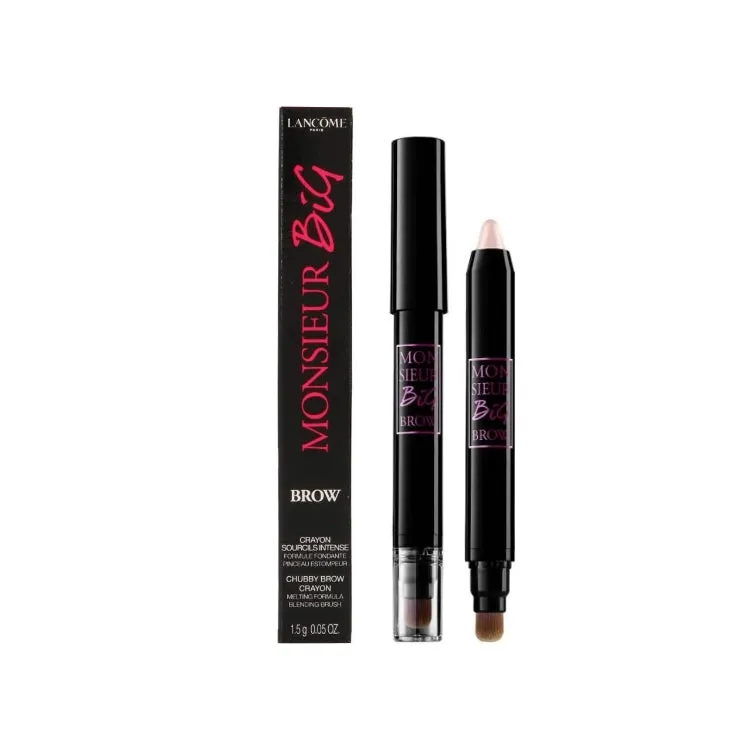 Lancme - Monsieur Big Brow - Crayon Sourcils Intense - Formule Fondante Pinceau Estompeur - Chubby Brow Crayon - Melting Formula
