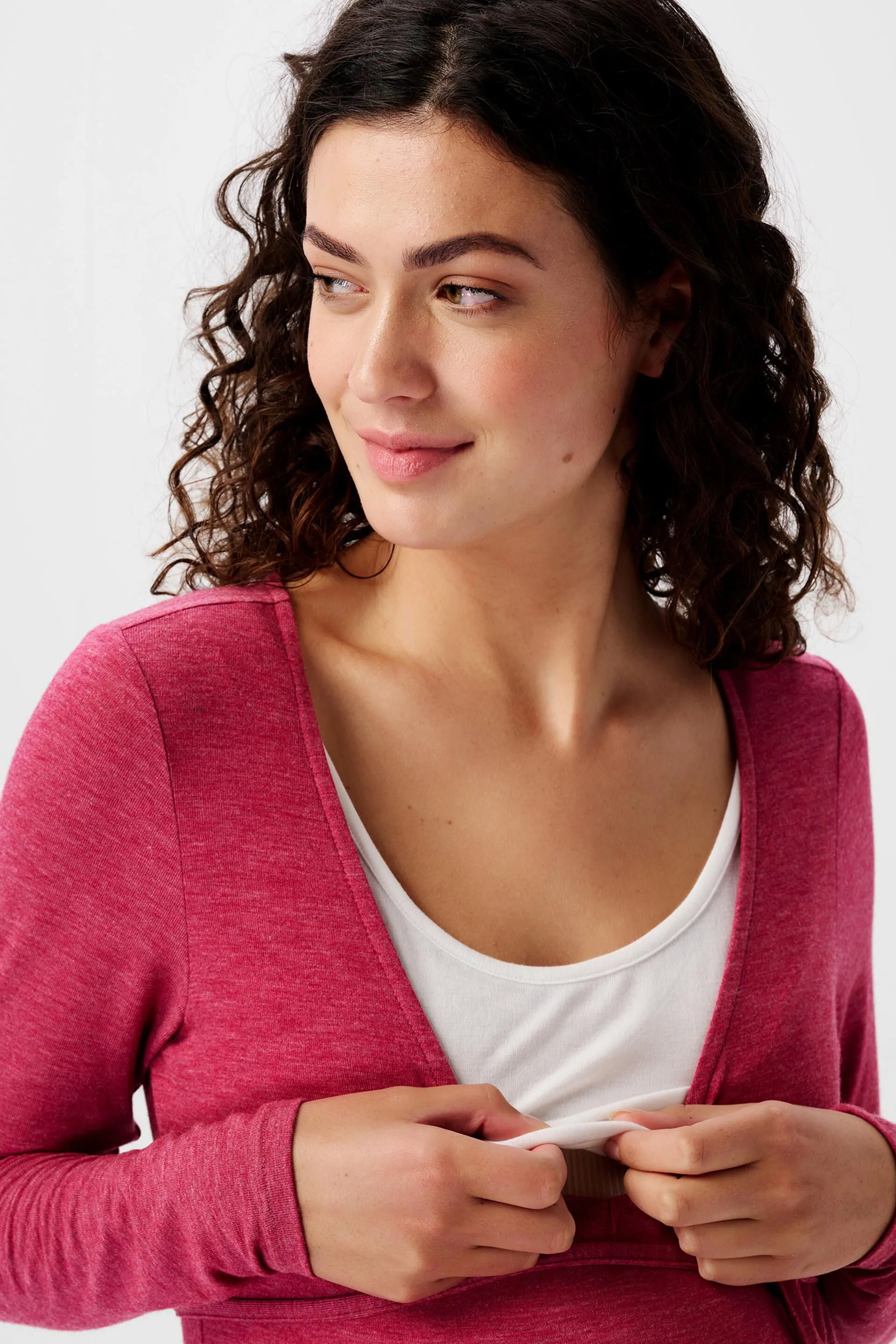Maglia con scollo a V e maniche lunghe