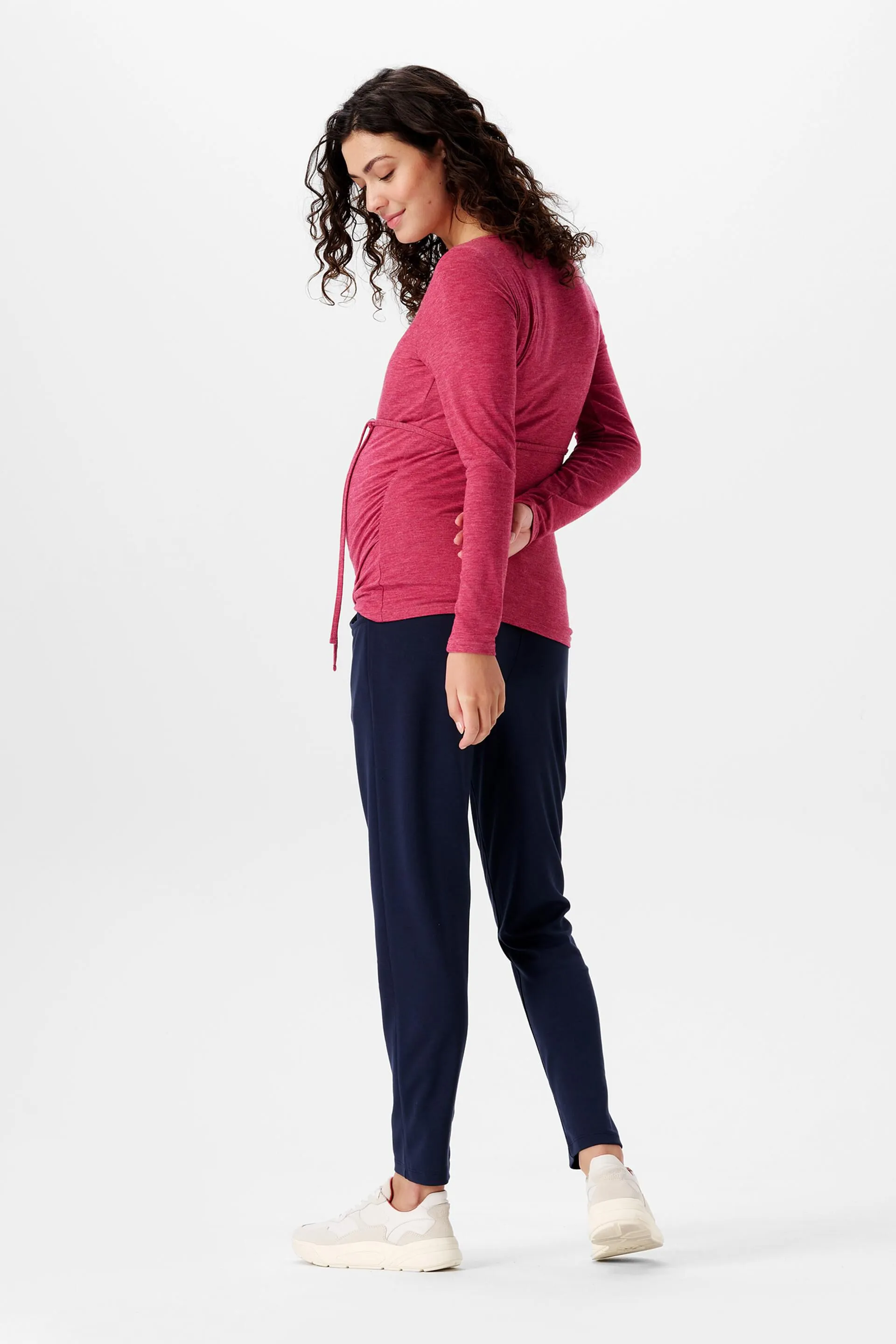 Maglia con scollo a V e maniche lunghe