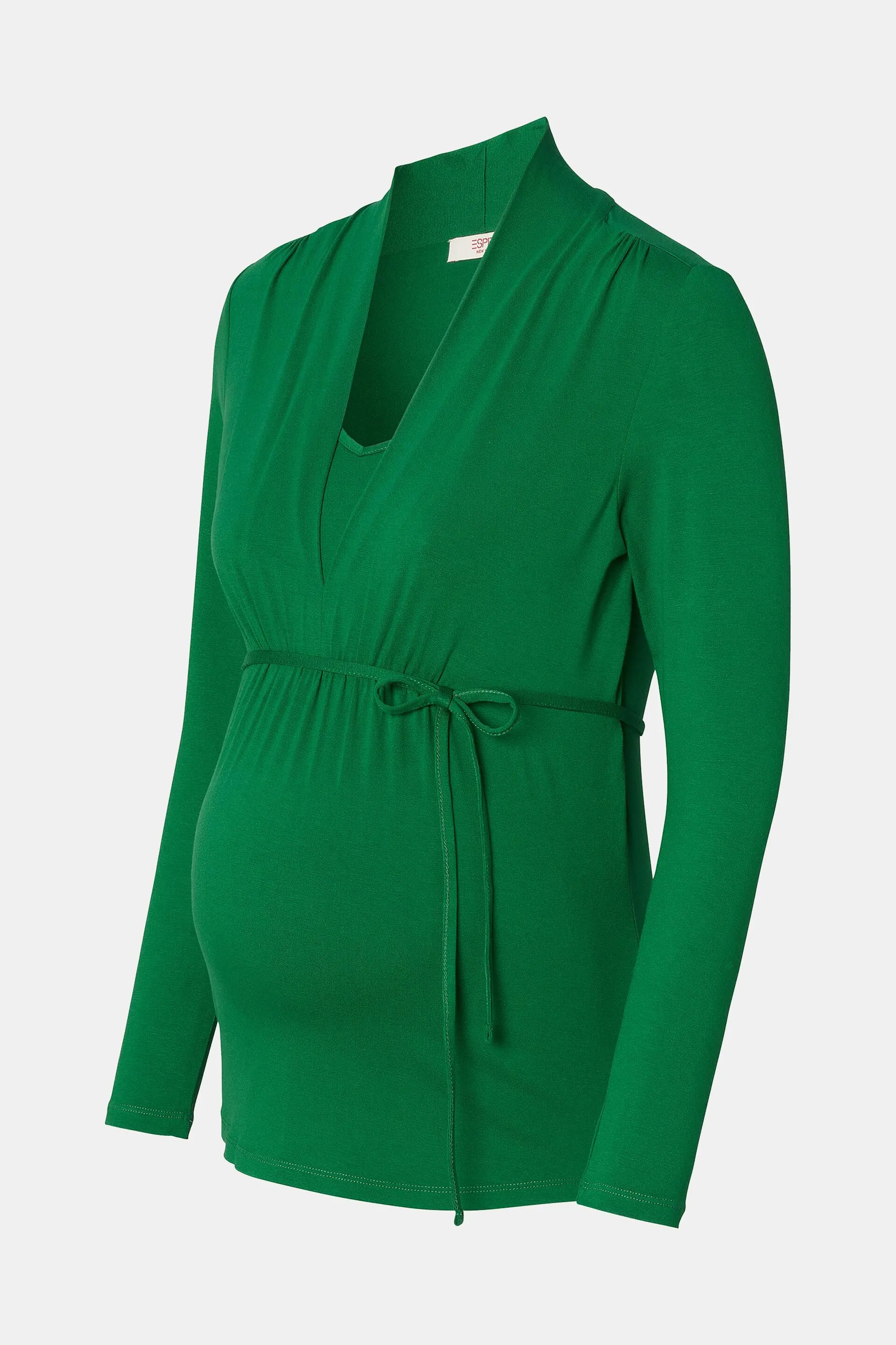 Maglia premaman con scollo a V e maniche lunghe
