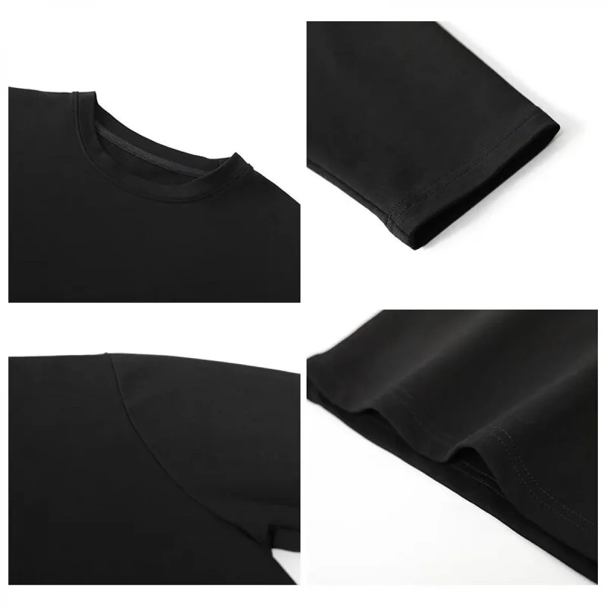 Maglietta a maniche lunghe allentata tinta unita da donna primavera autunno O collo camicia basic con fondo superiore maglietta