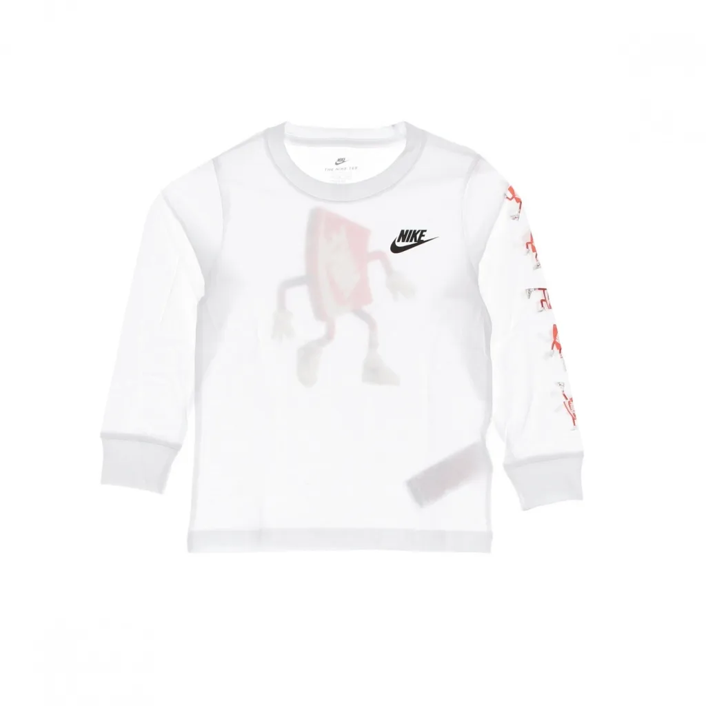 maglietta manica lunga bambino boxy dance l/s tee WHITE