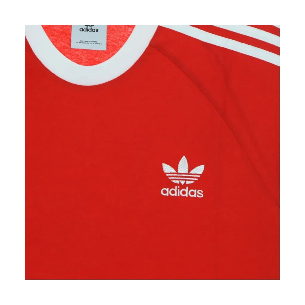 maglietta uomo 3-stripes tee VIVID RED