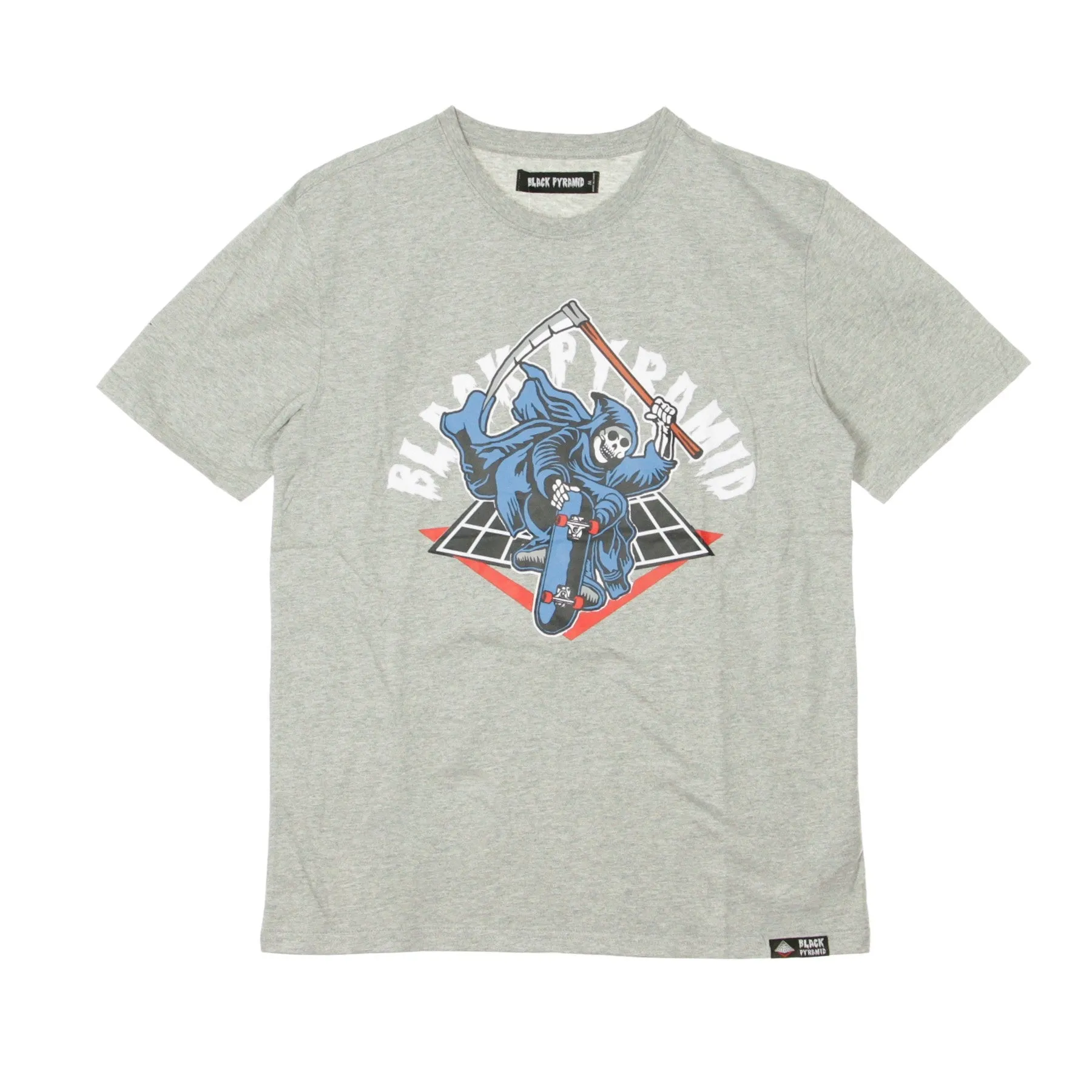 Maglietta Uomo Death Skater Heather Grey