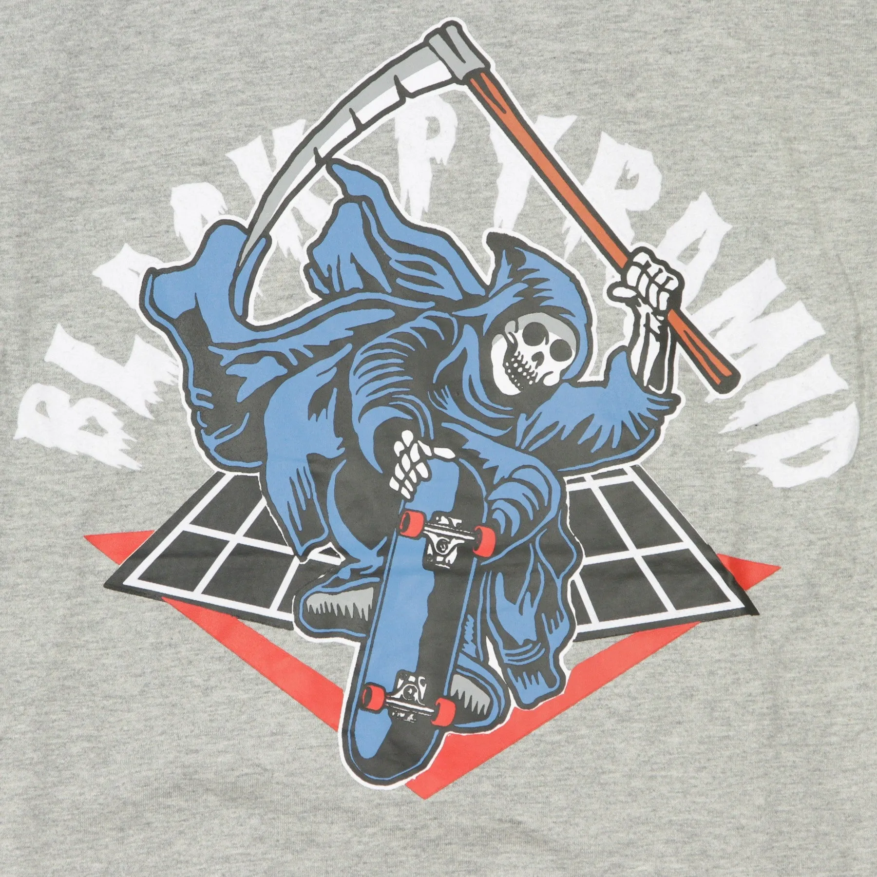 Maglietta Uomo Death Skater Heather Grey