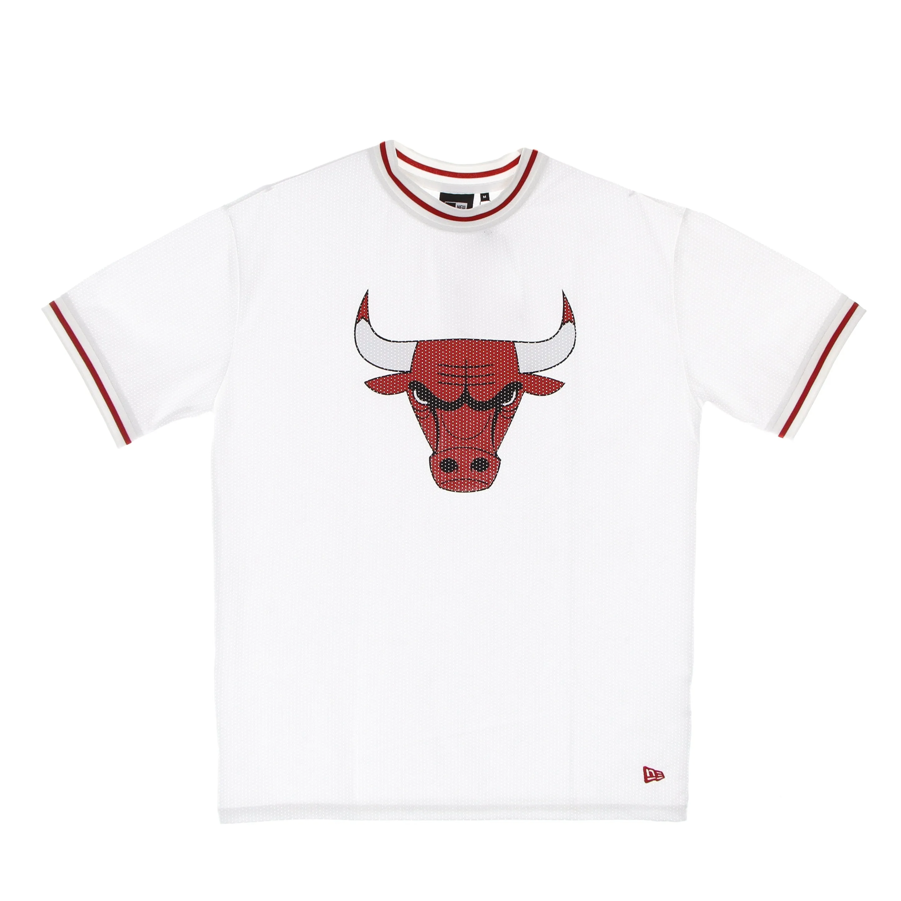 Maglietta Uomo Nba Mesh Team Logo Oversized Tee Chibul White