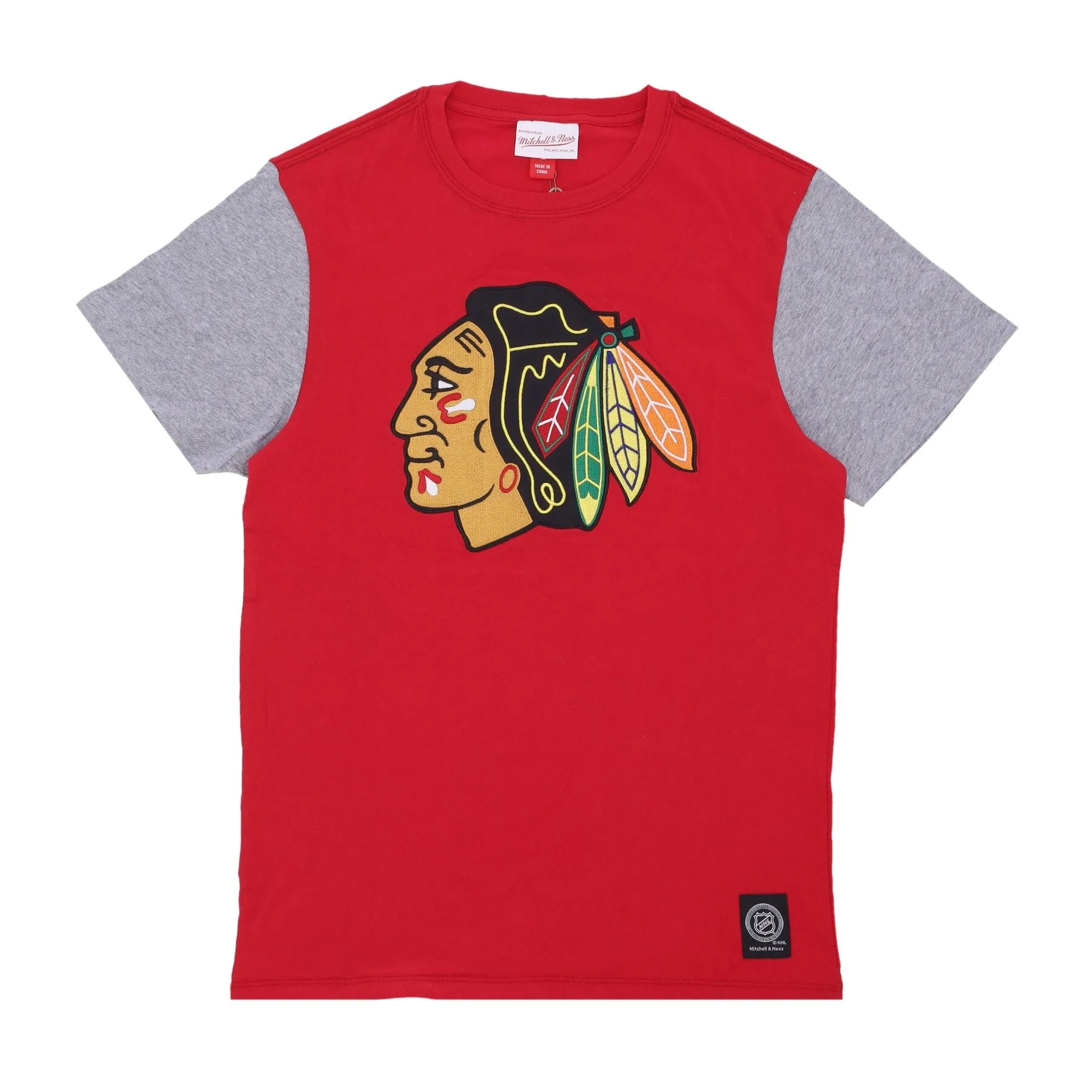 Maglietta Uomo Nhl Color Blocked Tee Chibla Scarlet