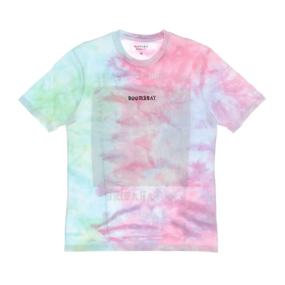 Maglietta Uomo No More Space Tee Pink/green Tie Dye