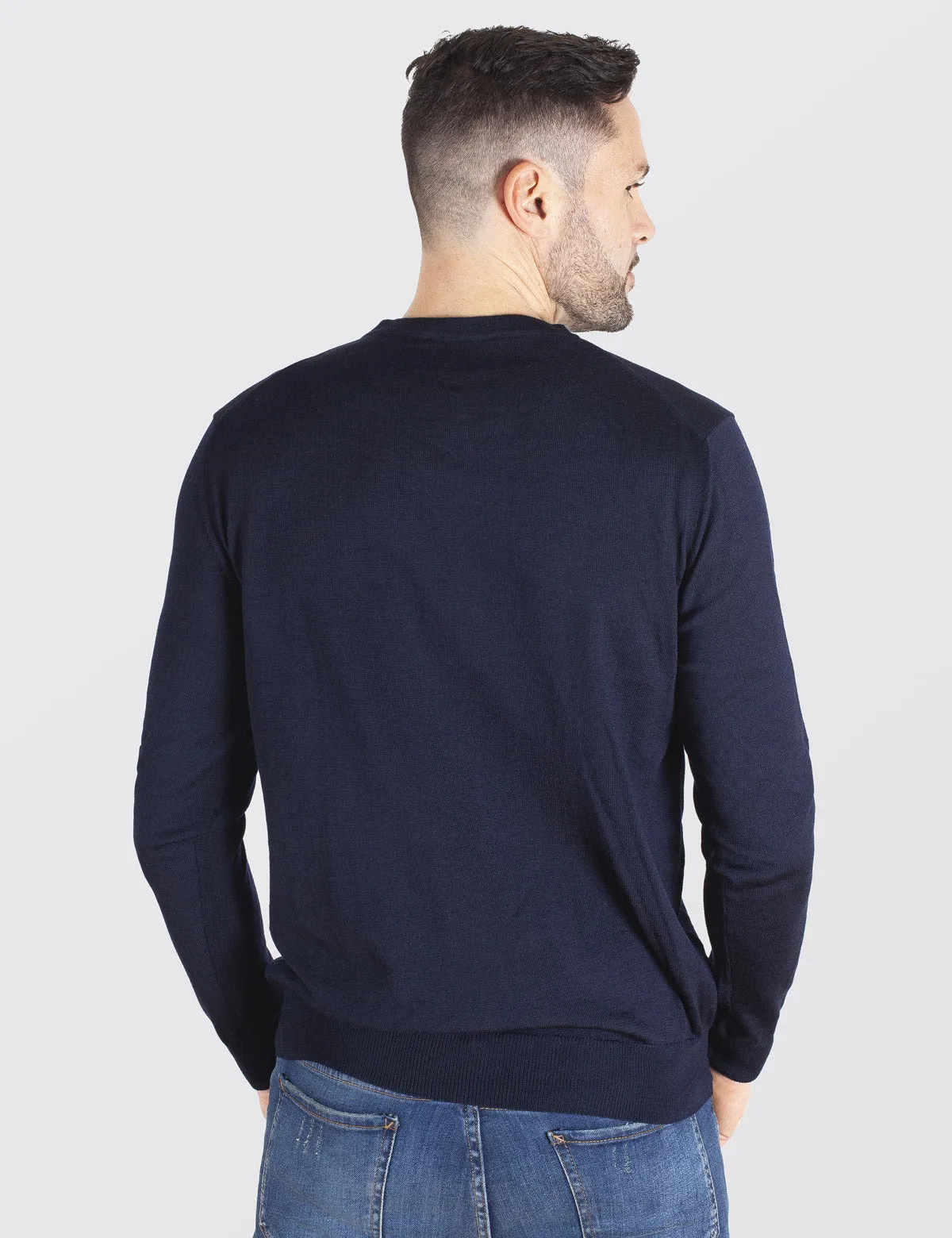 Maglione Girocollo - Uomo, Autunno/Inverno - 100% Lana Vergine Merino Extrafine Mulesing Free - 100% Made in Italy | Brunella Go