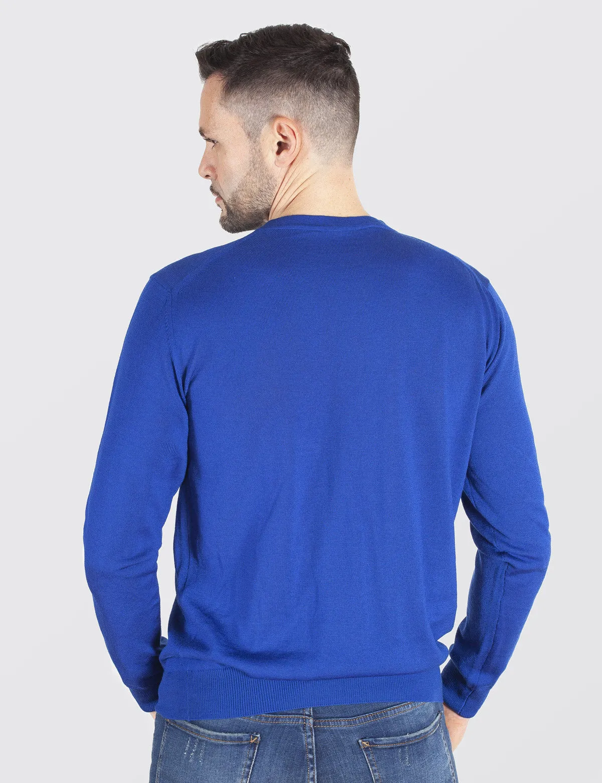 Maglione Girocollo - Uomo, Autunno/Inverno - 100% Lana Vergine Merino Extrafine Mulesing Free - 100% Made in Italy | Brunella Go
