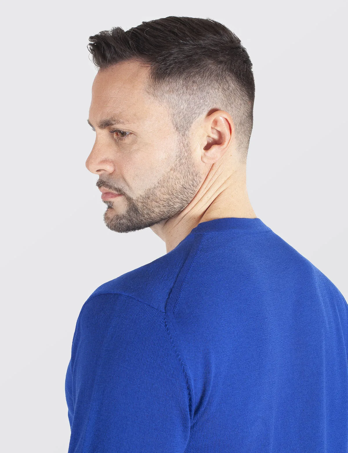 Maglione Girocollo - Uomo, Autunno/Inverno - 100% Lana Vergine Merino Extrafine Mulesing Free - 100% Made in Italy | Brunella Go
