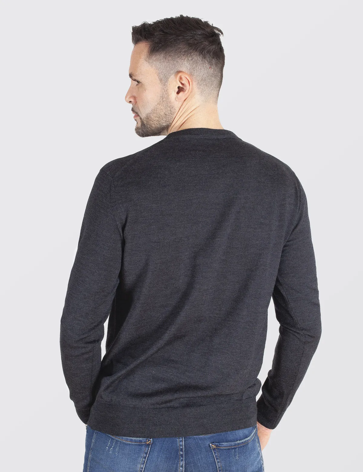 Maglione Girocollo - Uomo, Autunno/Inverno - 100% Lana Vergine Merino Extrafine Mulesing Free - 100% Made in Italy | Brunella Go
