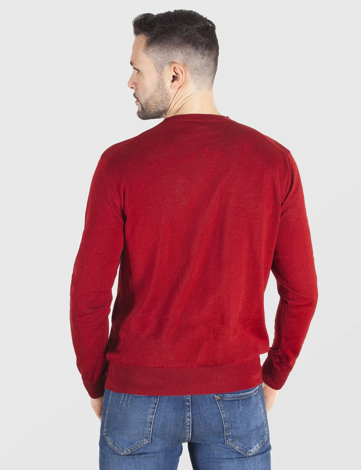 Maglione Girocollo - Uomo, Autunno/Inverno - 100% Lana Vergine Merino Extrafine Mulesing Free - 100% Made in Italy | Brunella Go