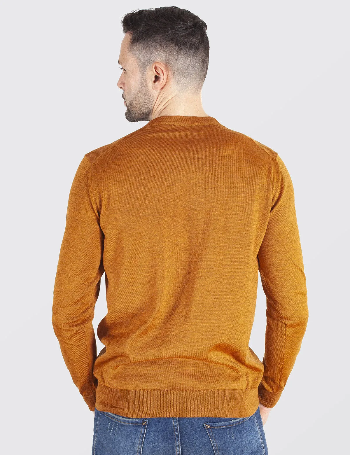Maglione Girocollo - Uomo, Autunno/Inverno - 100% Lana Vergine Merino Extrafine Mulesing Free - 100% Made in Italy | Brunella Go