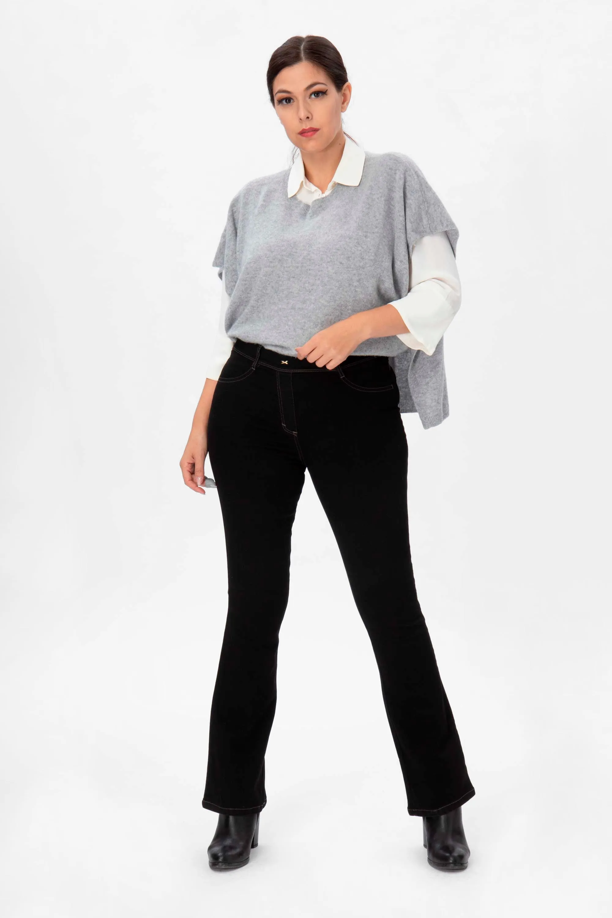 Marlena Jeans Nero svasato
