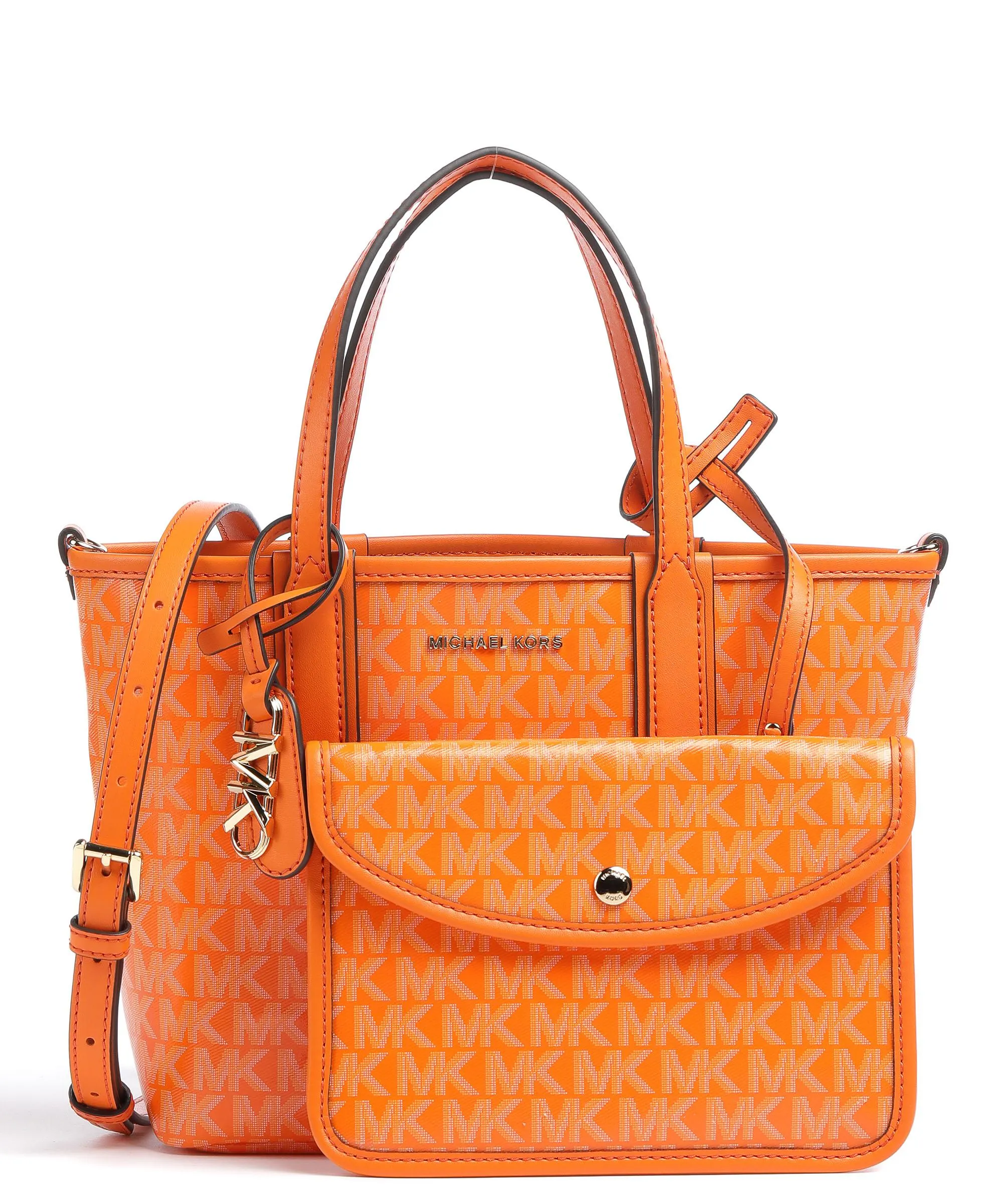  Michael Kors Eliza Borsa a mano plastica arancio  