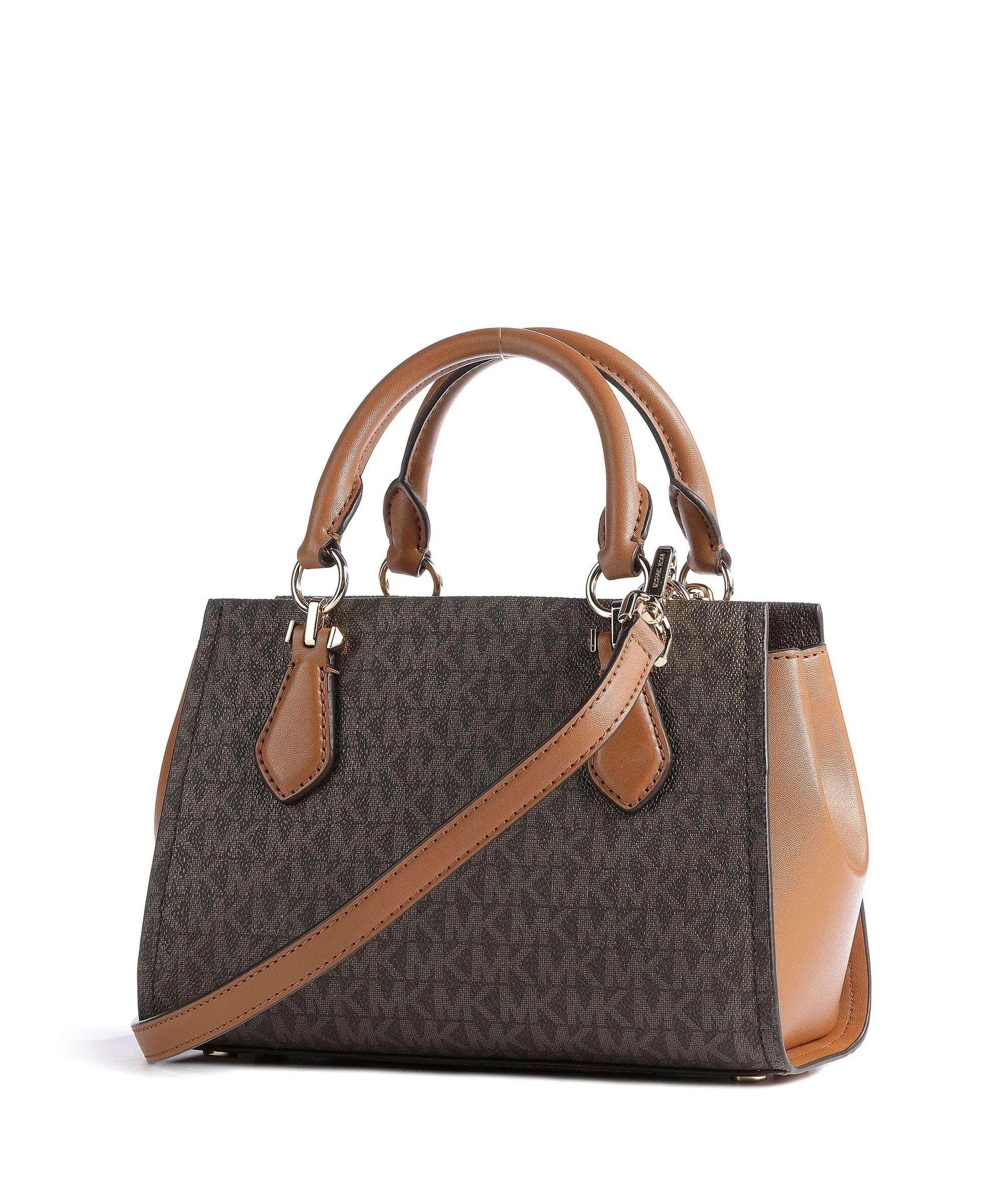  Michael Kors Marilyn Borsa a mano tela marrone scuro  