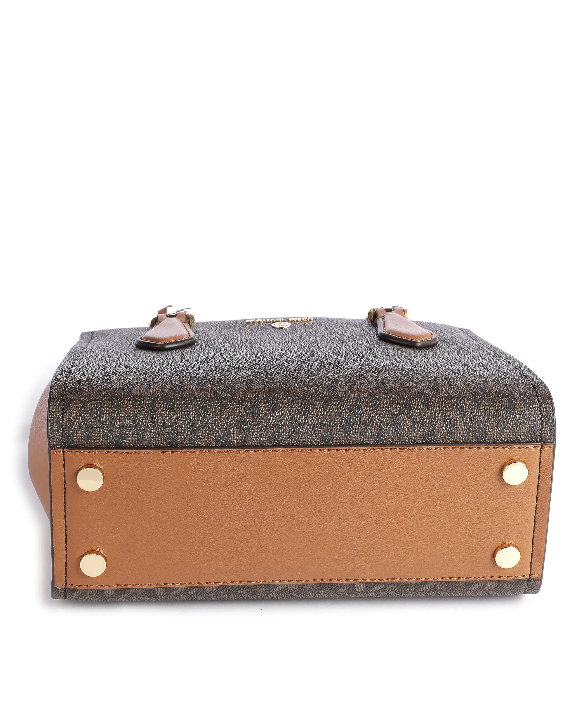  Michael Kors Marilyn Borsa a mano tela marrone scuro  