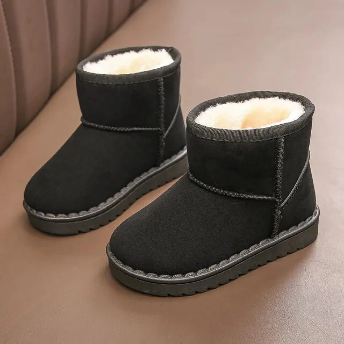 Moda bambini scarpe casual per ragazze ragazzi stivali da neve in cotone nuovo 2024 inverno caldo peluche stivali per bambini sc
